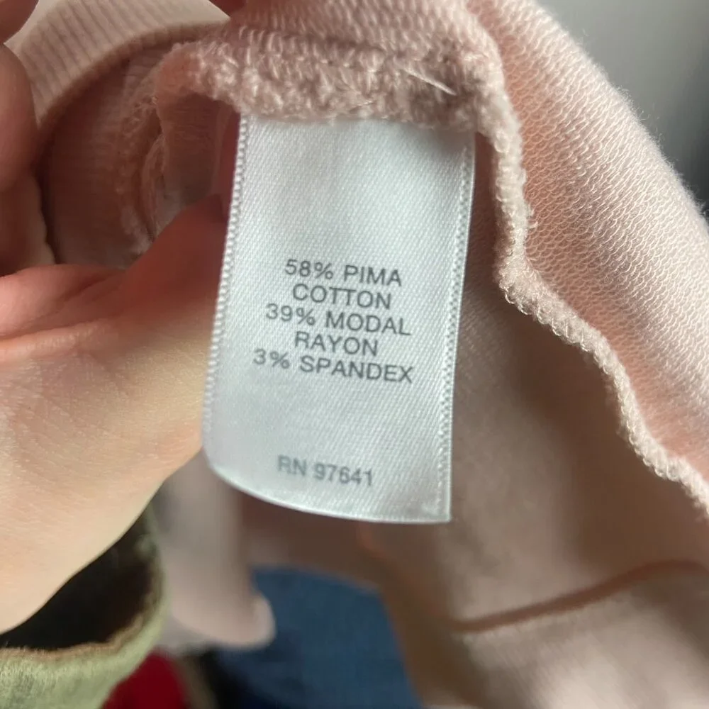 Pure J Jill Size L Pima Cotton Lightweight Layered Shirt Top Ballet Pink Soft - Picture 2 of 5